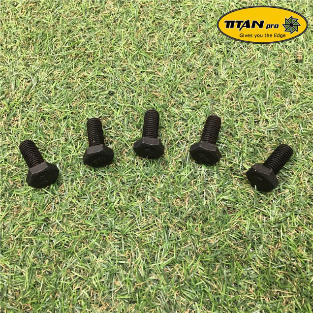 Order a A set of five replacement blade bolts for the Beaver chipper from Titan Pro.